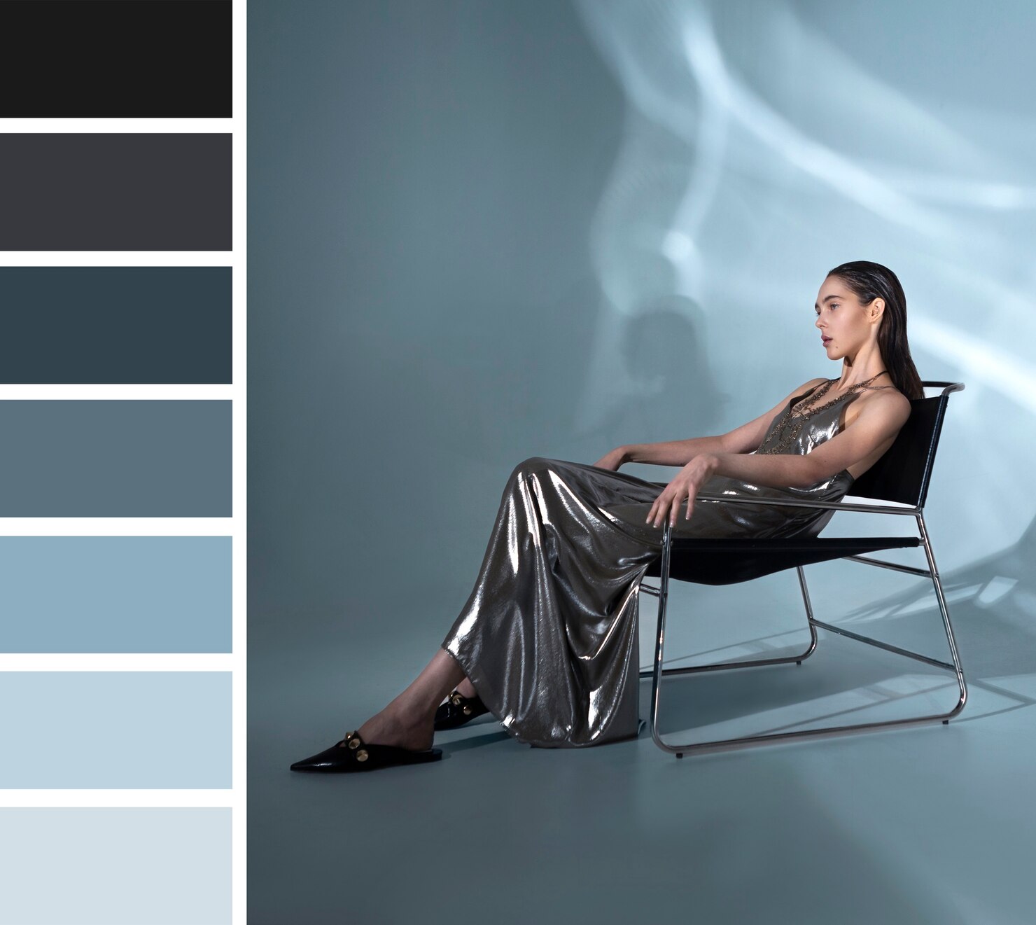 Winter color palette cool vibrant jewel tones